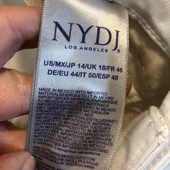 NYDJ Alina Convertible Ankle Jean, White - Picture 5 of 8